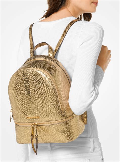 michael michael kors rhea medium pyramid stud backpack|Michael Kors rhea backpack.